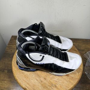 Nike Shox BB4 White Black Shoes Mens Size 10.5 Basketball AT7843-102